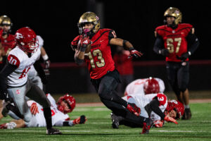 Katchur finds the end zone three times as No. 7 University downs No. 10 Parkersburg, 62-14